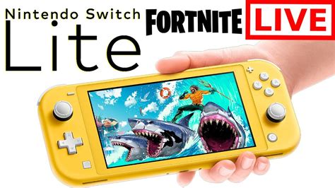 First Ever Live Stream Fornite On Nintendo Switch Lite Youtube