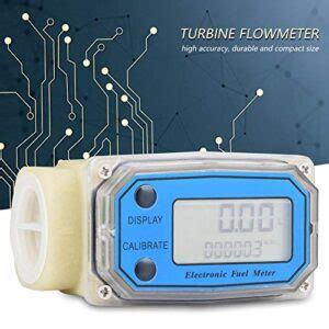 Llw Pp Flow Meter Inline Digital Display Turbine Meters Blue Plastic