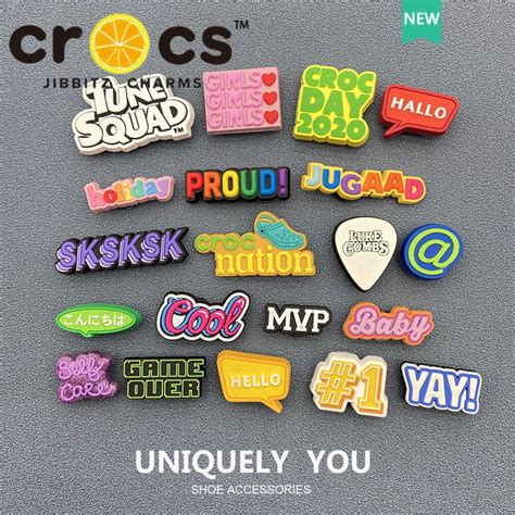 Jibbitz Crocs Charms แท้ ตัวติดรองเท้า อุปกรณ์เสริมจี้รูปดอกไม้ และตัว