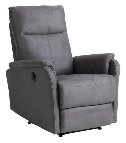 Fauteuil inclinable ABILDSKOV électrique tissu gris JYSK