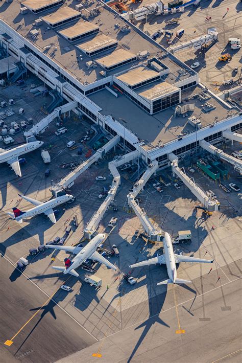 Delta Terminal Los Angeles International Airport Lax Aerial Phot Toby