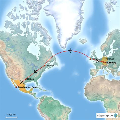 StepMap Mexico 2014 Landkarte für Mexiko