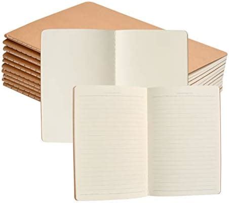 Feela Pack Kraft Notebooks A Pages Lined Notepad Journal Bulk