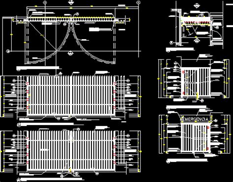 Detalle De Portones Metalicas En Autocad Librer A Cad