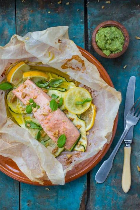 Zalm En Papillotte Met Courgette Fish Tales