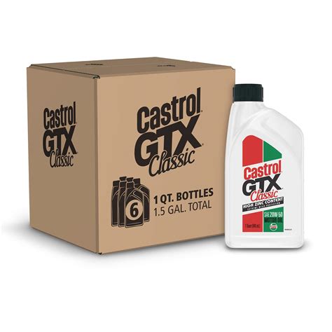 Mua GTX Classic 20W 50 Conventional Motor Oil 1 Quart Pack of 6 trên