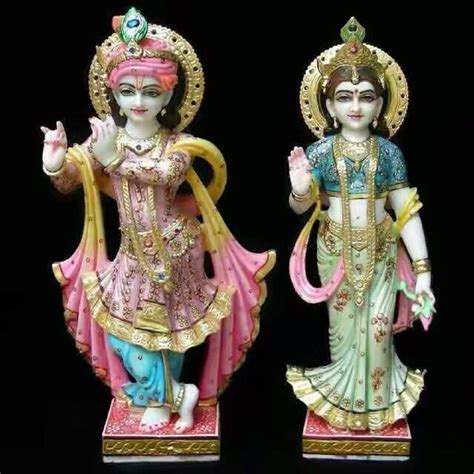 Traditional Hindu Marble Radha Krishna Statues Temple At Rs 25000 In Alwar