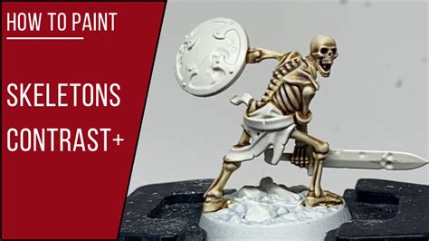 How To Paint Skeletons Contrast Paint Added Details Youtube