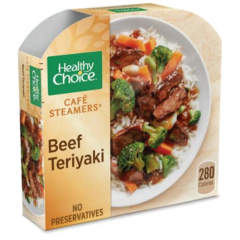 Healthy Choice Cafe Steamers Frozen Dinner Asian Inspired Beef Teriyaki