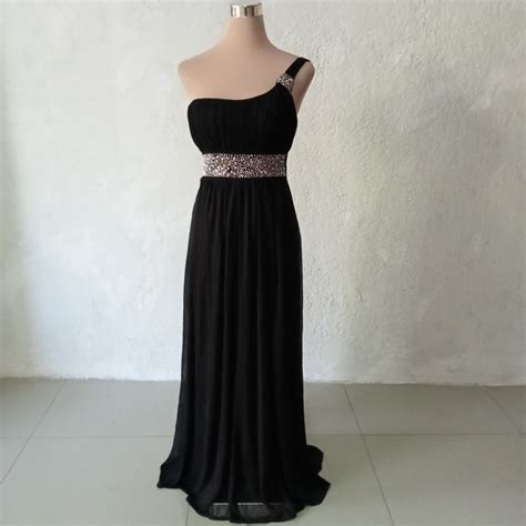 Black Gown Black And Silver Gown One Shoulder Gown Venus Gown Venus Cut