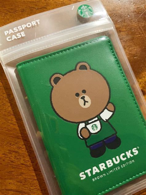 Brand New Starbucks X Line Friends Passport Cover Hobbies Toys