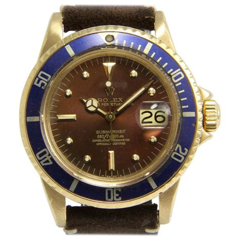 Rolex Yellow Gold Submariner Wristwatch Ref 1680 Circa 1978 Rolex