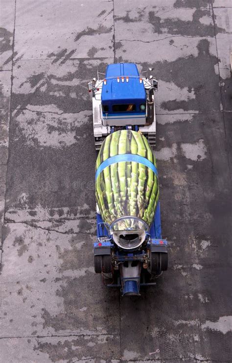 Cement Truck stock photo. Image of deliver, overhead - 21282044