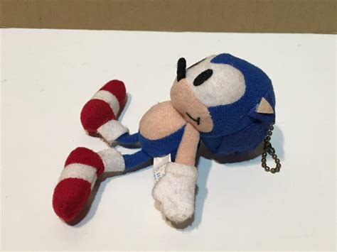 1996 Sonic The Fighters Plush Keychain Sonic The Hedgehog Sega Rare