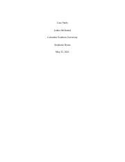 Unit Vii Case Study Docx Case Study Luther Mcdaniel Columbia Southern