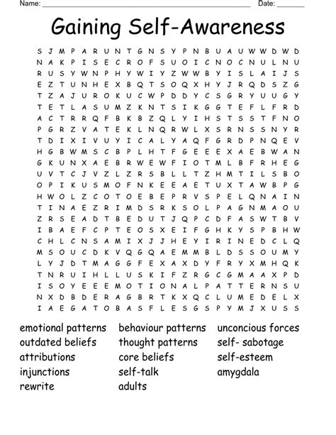 Chapter 6self Awareness Scramble Wordmint