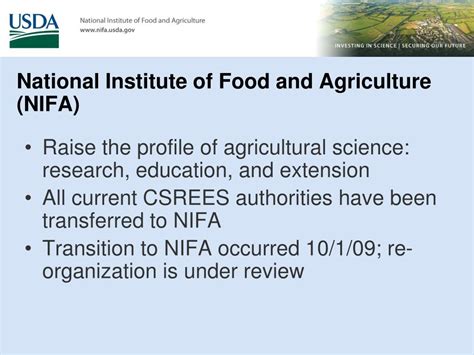 PPT National Institute For Food And Agriculture NIFA Update