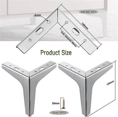 Set De Pieds De Meubles Triangulaires En M Tal Pieds De Table De