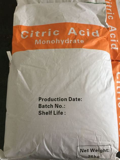 Citric Acid Anhydrous Monohydrate Best Price Bulk Food Grade China Anhydrous Citric Acid And