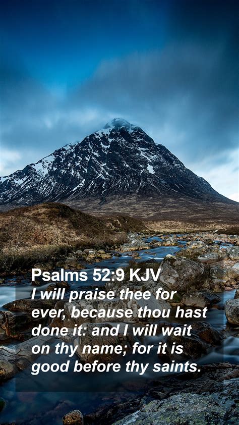 Psalms Kjv Mobile Phone Wallpaper I Will Praise Thee For Ever