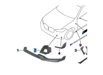 Genuine Bmw A G X Lci M Performance Carbon Fiber