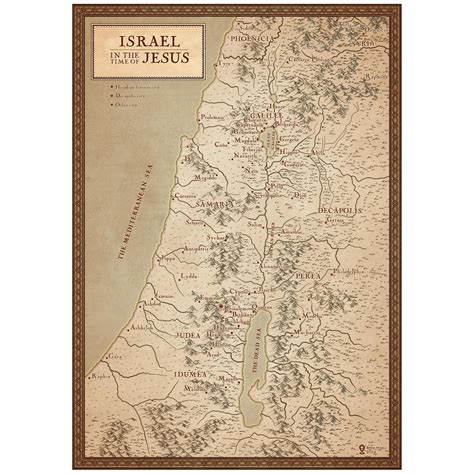 Bible Map of Israel in Jesus' Time, Ancient Israel in Time of Jesus ...