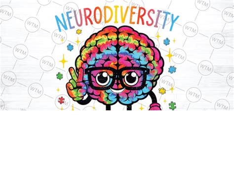 Png Only Neurodiversity Brain Autism Awareness Asd Ahdh Png Autism Awareness Png Digital