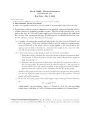 Problemset Summer Pdf Econ B Macroeconomics Problem Set