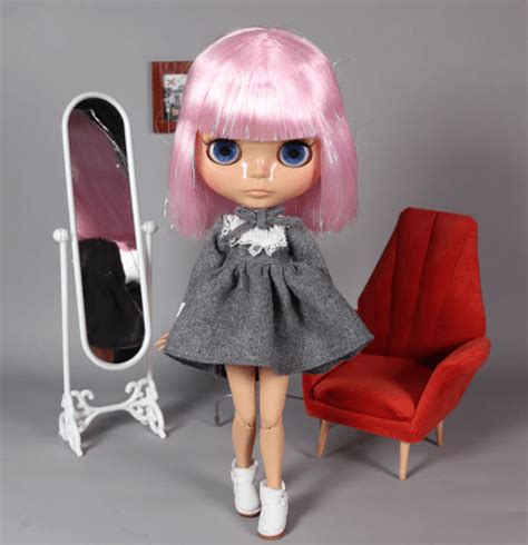 Neo Mu Eca Blythe Con Cabello Rosado Piel Bronceada Cara Linda