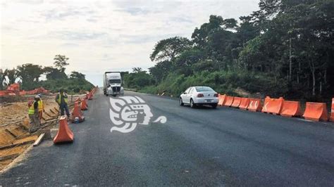 Por Obras Anuncian Cierres Parciales En Carretera Coatzacoalcos