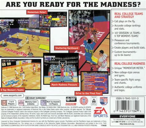 Ncaa March Madness Boxarts For Sony Playstation The Video Games