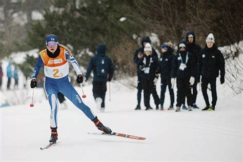 Gangwon Suomi Kahdeksas Maastohiihdon Sekajoukkueviestiss