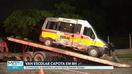 Van Escolar Capota E Crian A Fica Ferida Na Regi O Nordeste De Bh