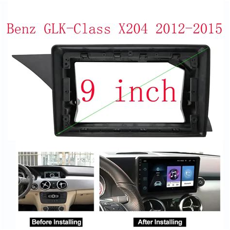 WQLSK 2 Din Car Radio DVD Installation Fascias Panel For For Benz GLK