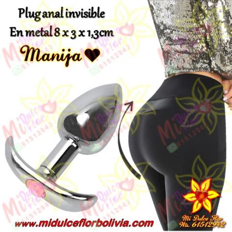 Plug Anal Invisible En Metal Sex Shop Mi Dulce Flor Bolivia