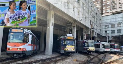 輕鐵35周年車廠開放日 鐵路迷爭睹復刻版及各期列車風采