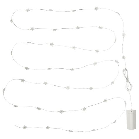 Str La Led Lighting Chain With Lights Battery Operated Mini Star Ikea