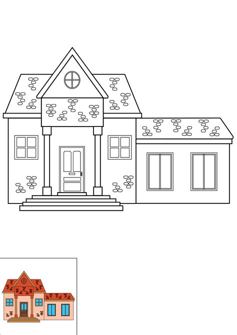 How to Draw A House Step by Step