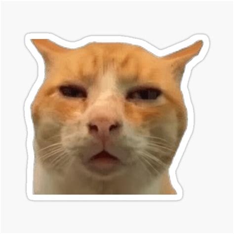 Huh Cat Emote Sticker For Sale By Streammemes Redbubble