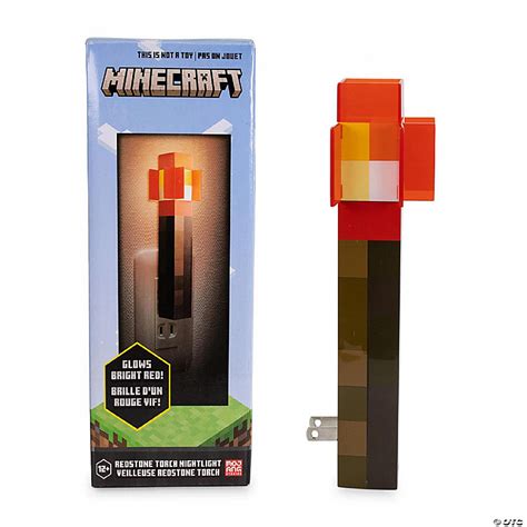 Minecraft Redstone Torch Plug In Nightlight With Auto Dusk To Dawn