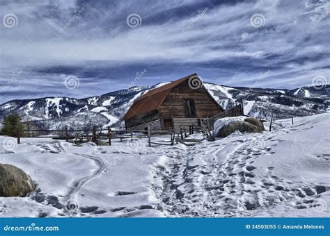 The More Barn In Hdr Stock Image Image Of Cold Colorado 34503055