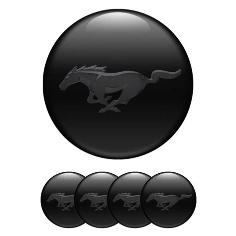 Ford Mustang Wheel Emblem Black Edition | Wheel Emblems | Stickers | X ...