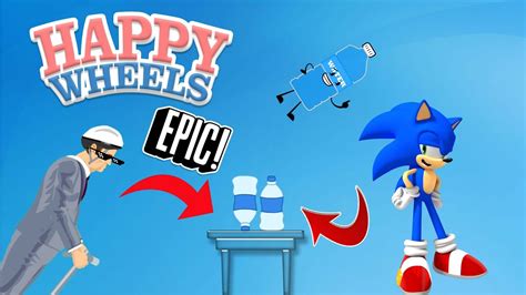 MLG BOTTLE FLIP IN HAPPY WHEELS YouTube