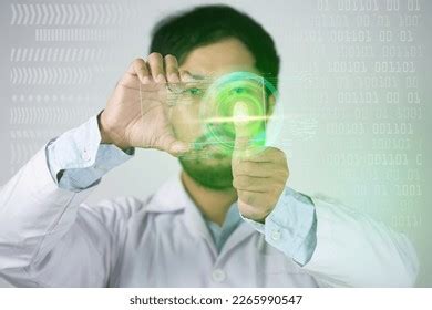 Fingerprint Scan Provides Security Access Biometrics Stock Photo