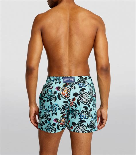 Mens Vilebrequin Blue Turtles Print Moorise Swim Shorts Harrods