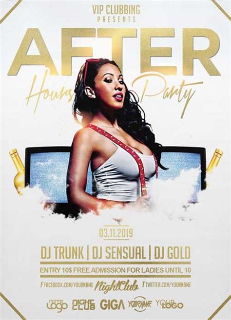 Download The After Hours Dj Party Flyer Template Psd Ffflyer