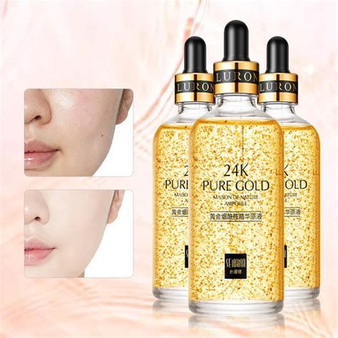 24k Gold Face Serum Hyaluronic Acid Facial Whitening Anti Wrinkle