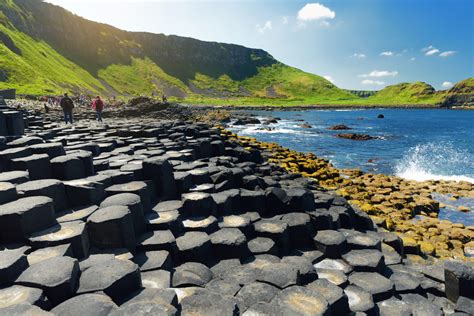 Giants Causeway An Area Of Hexagonal Basalt Stones Created By Ancient