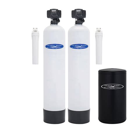 Dual Tank Water Softener And Whole House Filter System