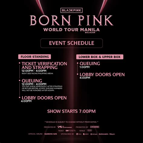 TEAM LISA PH On Twitter RT Livenationph BLINK Here Are The Event